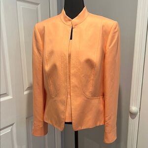 Tahari Peach and Gray Tailored Blazer Jacket with Matching top